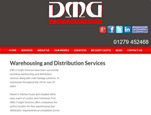 Tablet Screenshot of dmg-freight.com